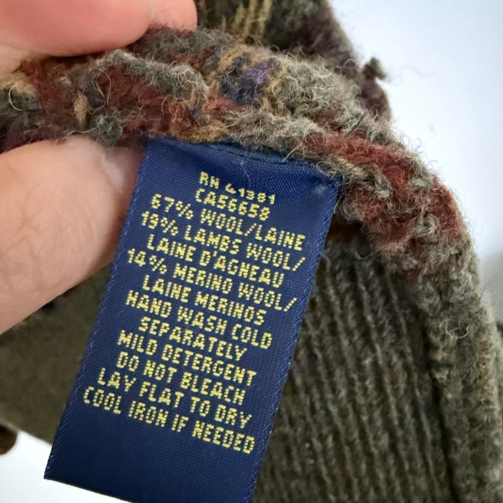 Ralph Lauren buttoned Fair Isle cardigan - Picture 7 of 7